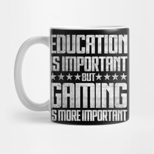 Education Important Gaming Importanter Funny Gamer Boys Kids Mug